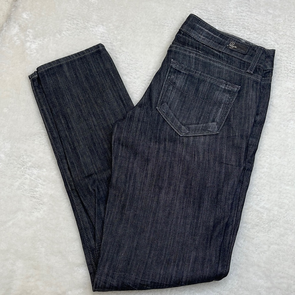 Paige Skyline Blackwash Denim Jeans Size 26